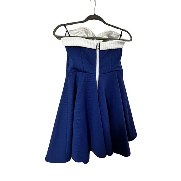 Bebe 50's Inspired Royal Blue Cocktail Dress - Picture 2 of 2